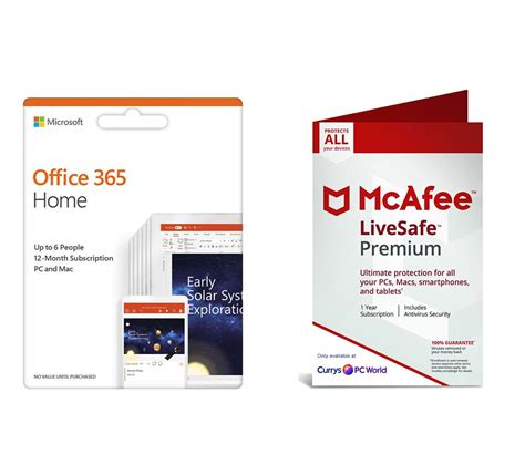 Microsoft Office 365 Home with McAfee LiveSafe .